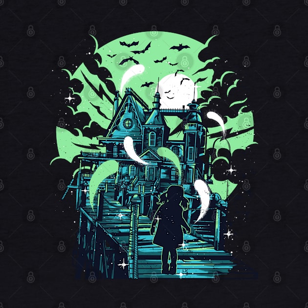 Haunted Girl by Dark Planet Tees